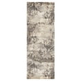 thumbnail image 1 of Crystal Print Kaori Modern Abstract Beige Area Rug, 2x6, 1 of 6