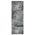thumbnail image 1 of Crystal Print Kaori Modern Abstract Charcoal Area Rug, 2x6, 1 of 6