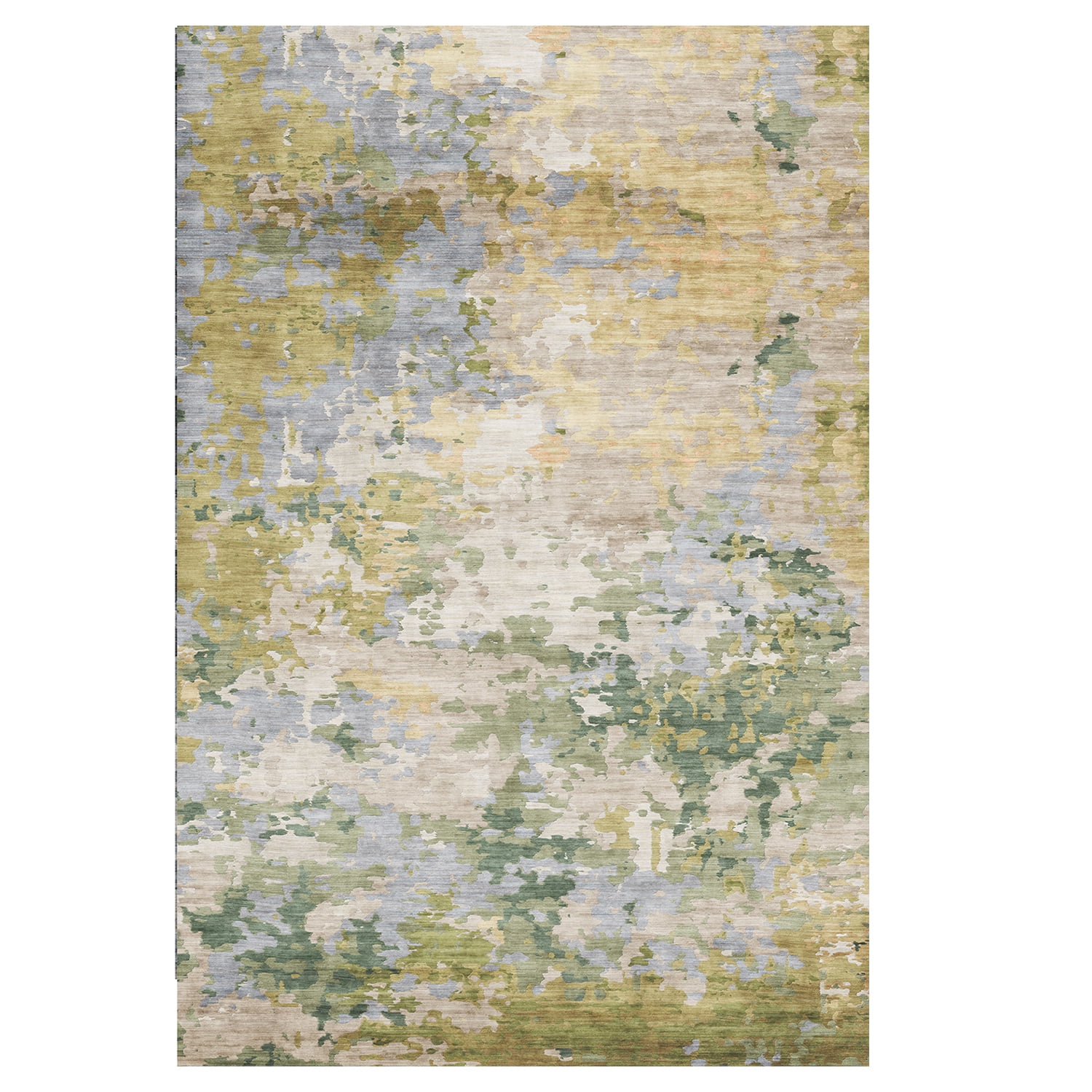 Crystal Print Kaori Modern Abstract Green Area Rug, 6x9