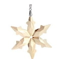 thumbnail image 1 of Crystal Prism Snowflake Hanging Ornament Window 6 Point Suncatcher Champagne, 1 of 2