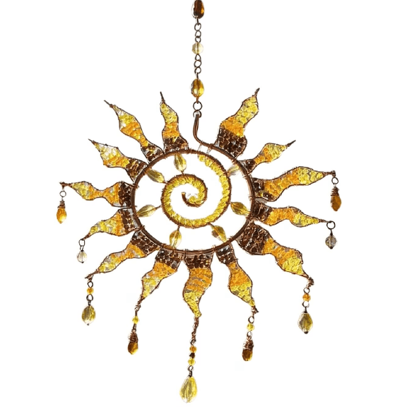 Crystal Prism Suncatcher Pendant – Outdoor Hangable Window Sun Catcher for Garden, Porch, Balcony & Holiday Home Decor (RL 3.93 Inch, 1 PC)