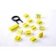 Crystal Pudding Keycap for Gaming Keyboard with Cherry MX Switches, ABS Translucent Keycaps for