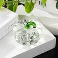 thumbnail image 1 of Crystal Pumpkin Artificial Fruit Glass Decorative Ornament, Elegant Home Crystal Decor, Holiday Table Centerpiece, Unique Seasonal Gift for Office and Living Room, 1 of 6