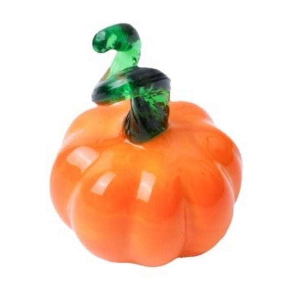 Pumpkin Statue Mini Hand Blown Glass Pumpkin Statue Vegetable Collection Decorations Suitable For Thanksgiving Halloween Desktop Ornament