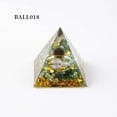 thumbnail image 1 of Crystal Pyramids, Gaqring Natural Crystal Resin Ornaments, 1.97 Inch Triangular Pyramid for Meditation Home Decor Energy Healing Gift, 1 of 2