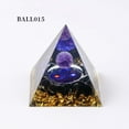 thumbnail image 1 of Crystal Pyramids, Natural Crystal Resin Orgonite Pyramid, 1.97 Inch Energy Healing Meditation Decor for Home Yoga Studio, 1 of 2