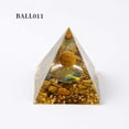 thumbnail image 1 of Crystal Pyramids, Natural Crystal Resin Orgonite Pyramid, 1.97 Inch Energy Healing Meditation Decor for Home Yoga Studio, 1 of 2