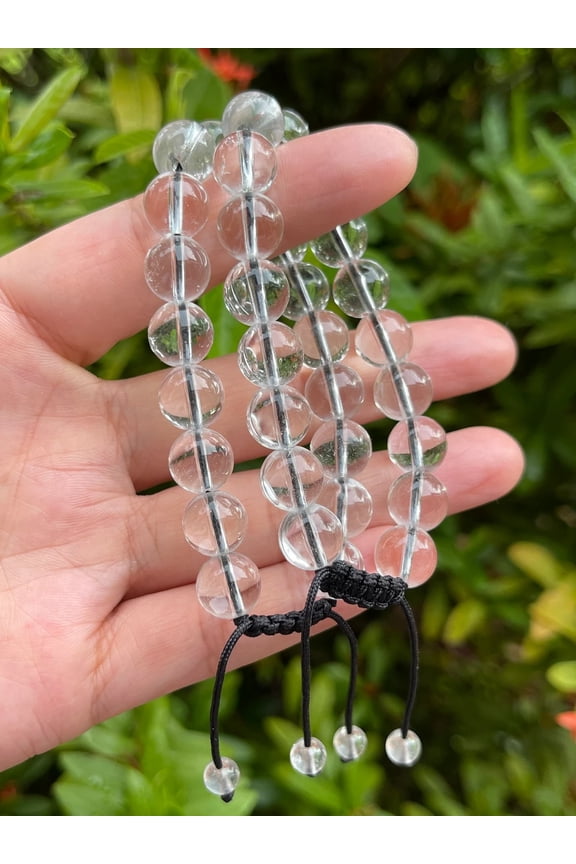 Crystal Quartz Beaded Bracelet Healing Stone 8mm Natural Stone Bracelets