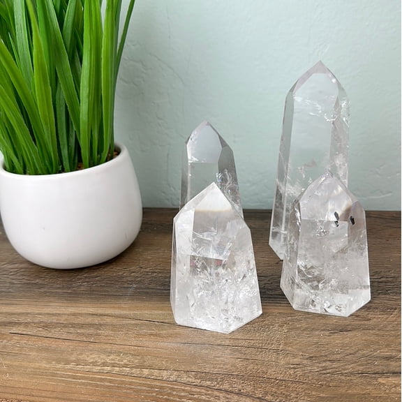 Crystal Quartz Pillar Grade AA 3-5"