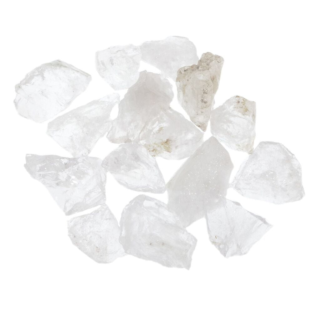 Crystal Quartz Rough Rocks for Tumbling Dispelling Fear and Anxiety