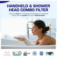 thumbnail image 1 of Crystal Quest Luxury Handheld Shower Power Filtration System - White -  | 1.25-2.5 GPM | Reversible Cartridge | Great for Dechlorination, 1 of 6