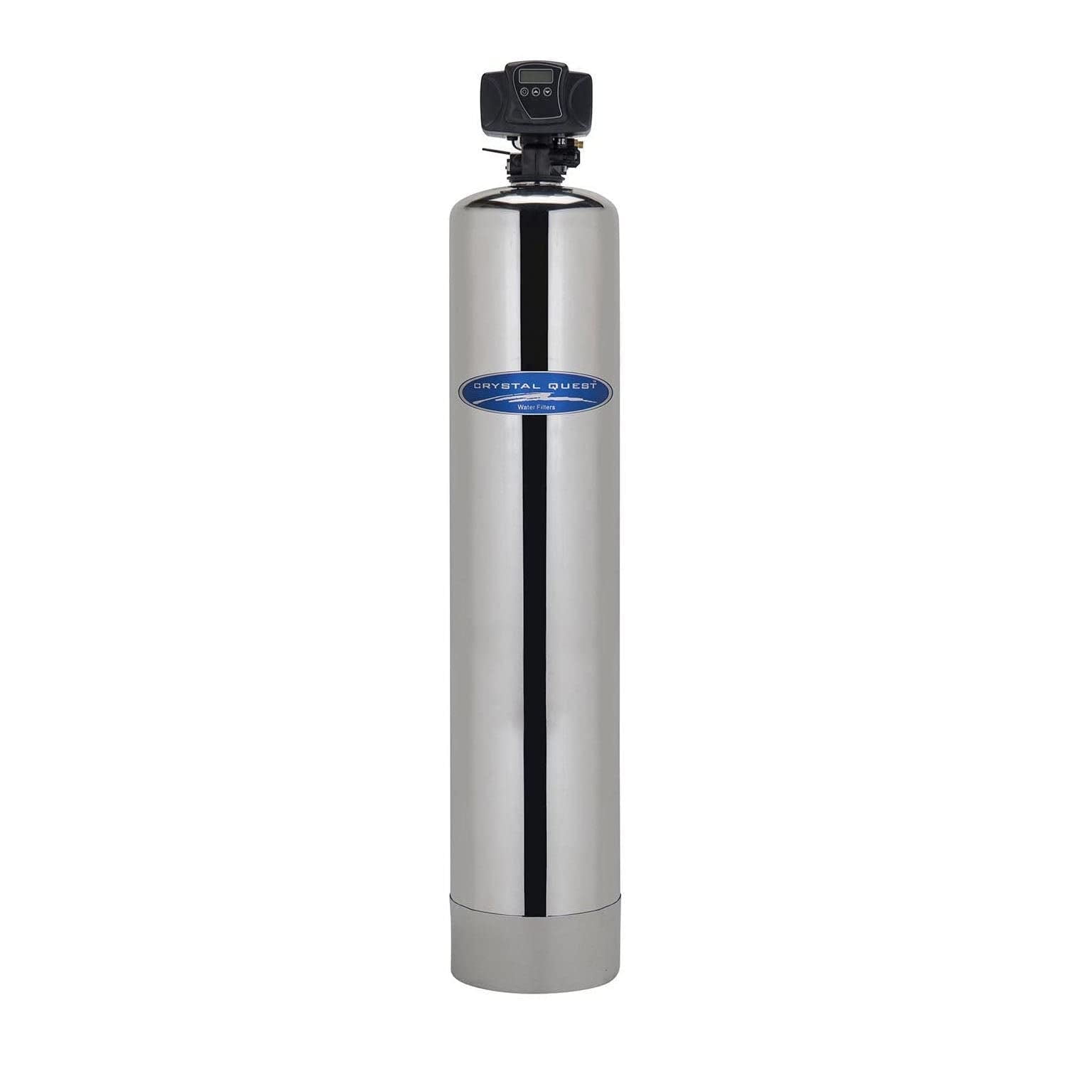 Crystal Quest SMART filtration | Whole House Inline Water Filter | Stainless Steel | Automatic Backwash