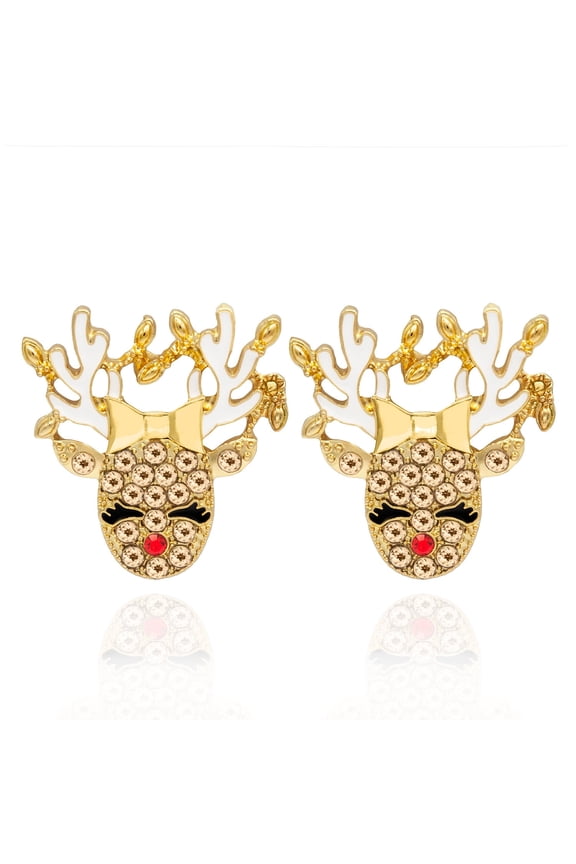 Crystal Raindeer Earrings