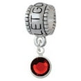 thumbnail image 1 of Crystal Red Channel Drop - Let Go Let God Charm Bead, 1 of 1