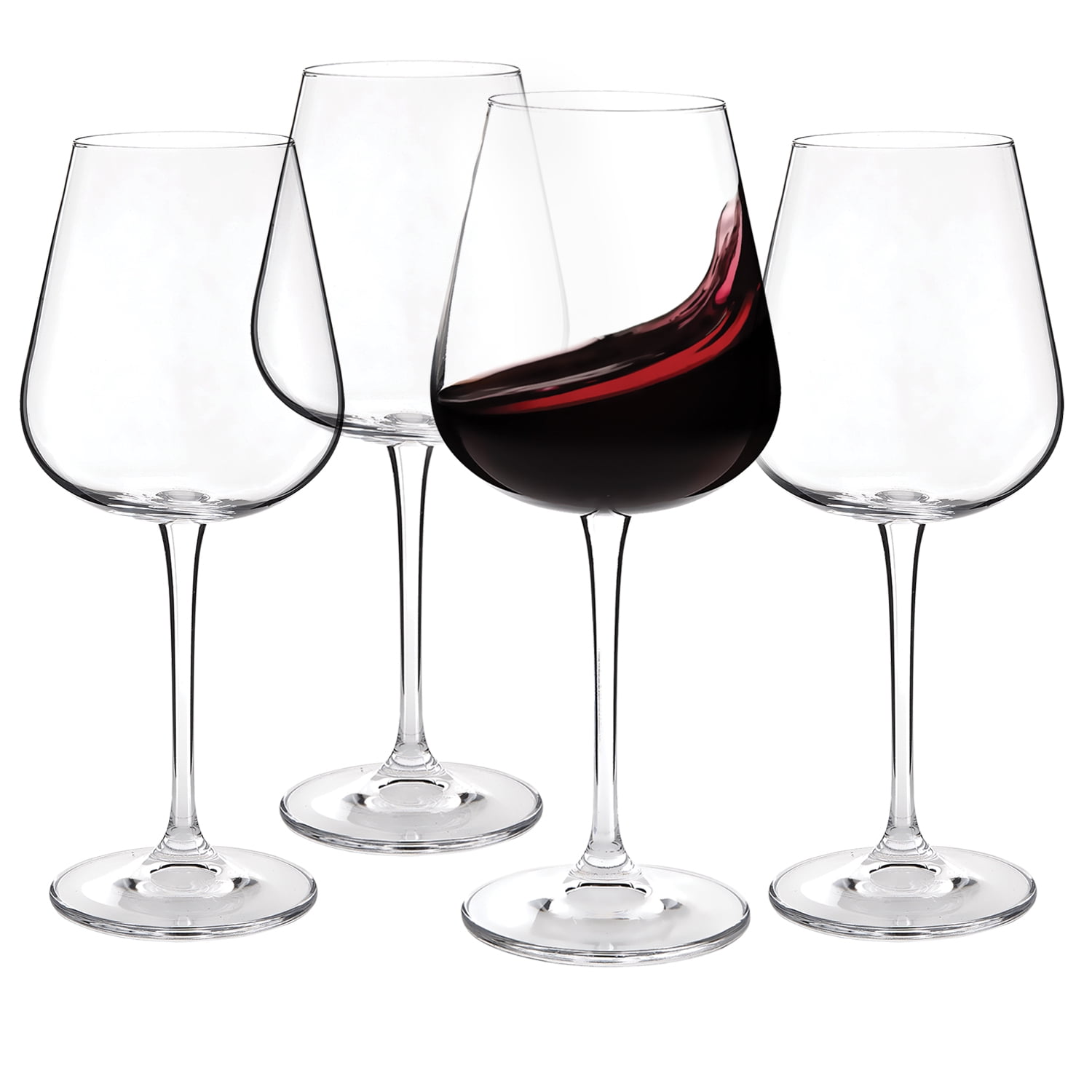 CZUMJJ Crystal Wine Glasses Set of 12, 12 Ounce Red