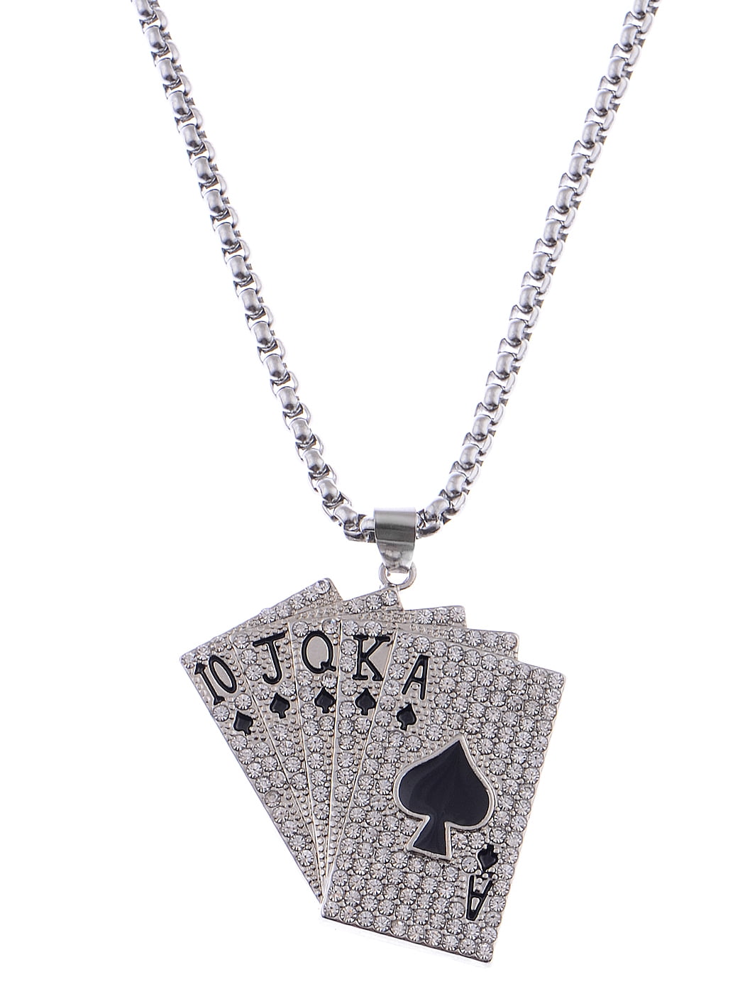 Ace Of Spades Necklace Poker A Playing Cards Pendant Necklace Fortune Punk  | eBay