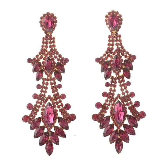 Crystal Rhinestone Drop Earrings