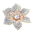 thumbnail image 1 of Crystal Rhinestone Flower Brooch, 1 of 2