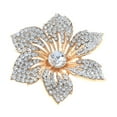 thumbnail image 1 of Crystal Rhinestone Flower Brooch, 1 of 2