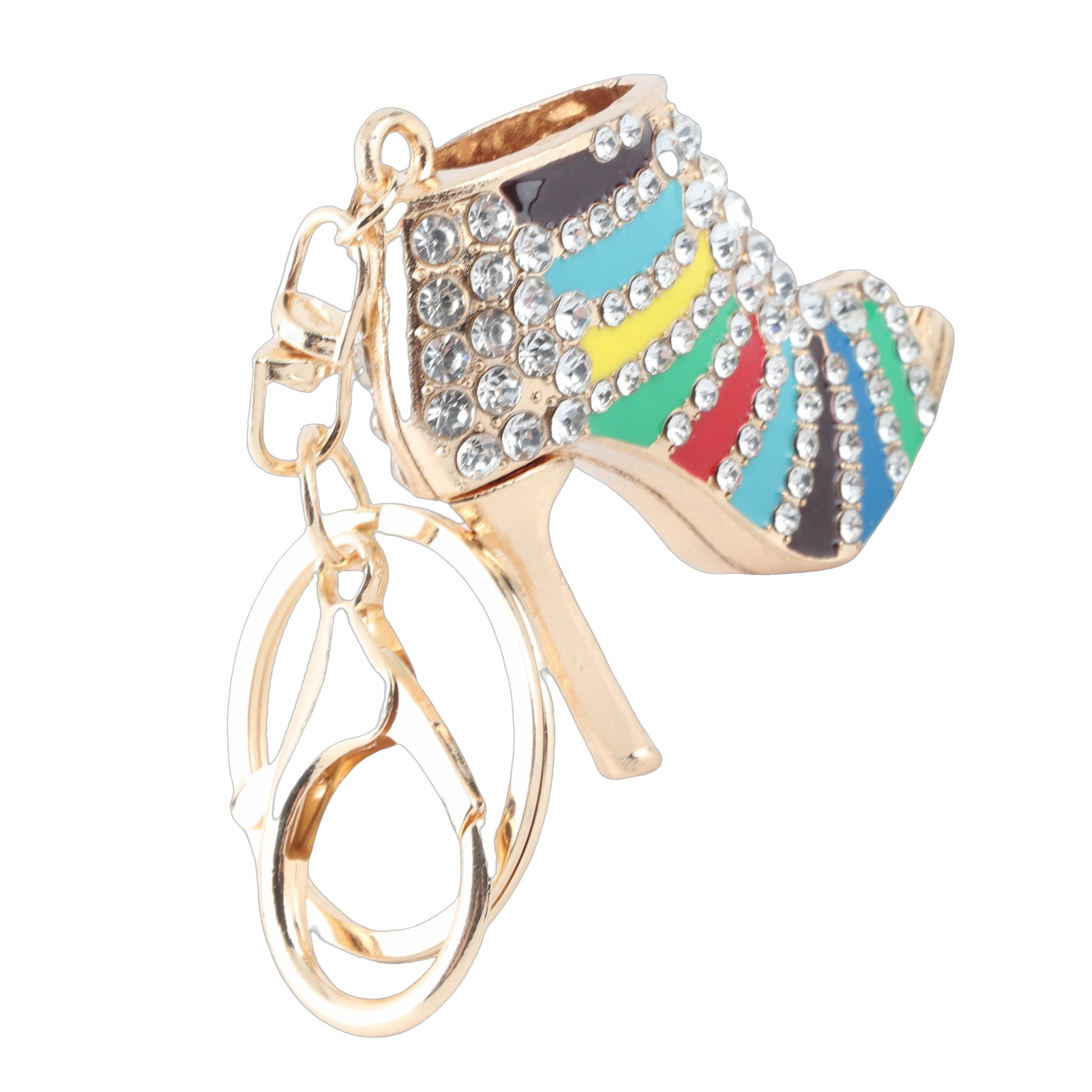 Crystal Rhinestone Keyring Charm Pendant Purse Keychain for Bag Car ...