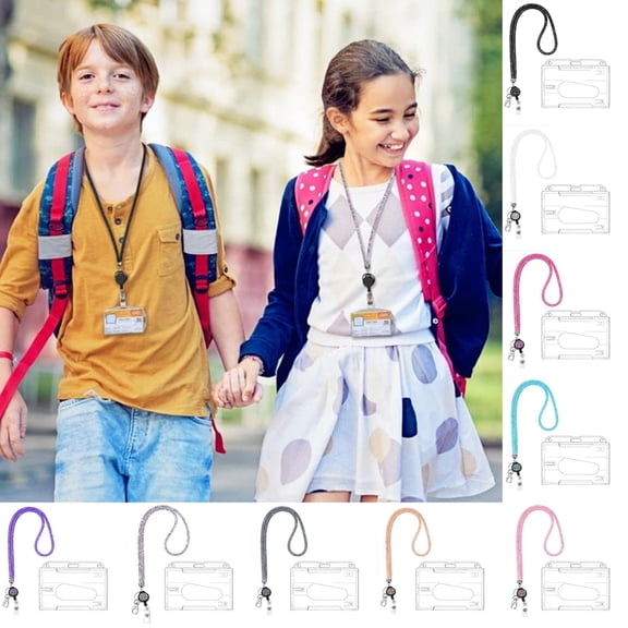 Crystal Rhinestone Lanyard Keychain Bling Designer Neck Strap for Women, Teachers, ID Badge & Card Holder