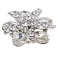 thumbnail image 1 of Crystal Rhinestone Lovely Flower Buttons for Clothes Sewing Craft 25mm - White, 1 of 6