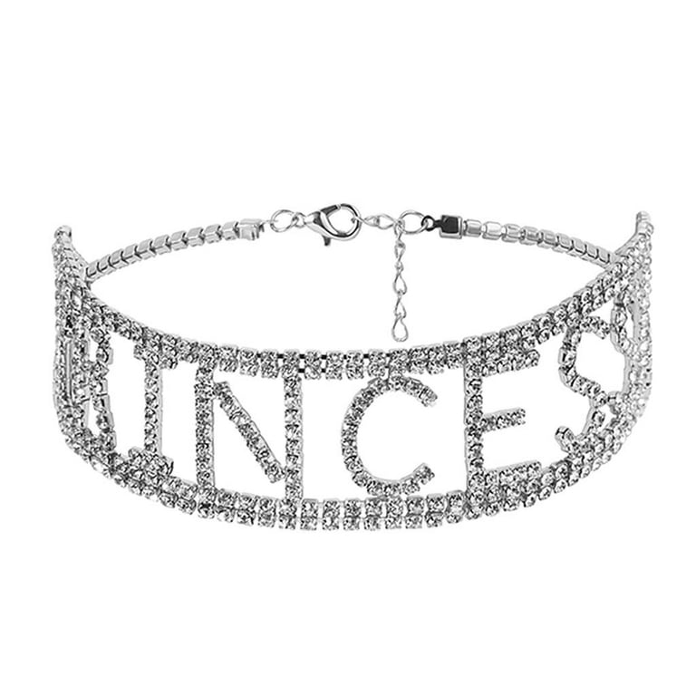 Crystal clearance rhinestone choker