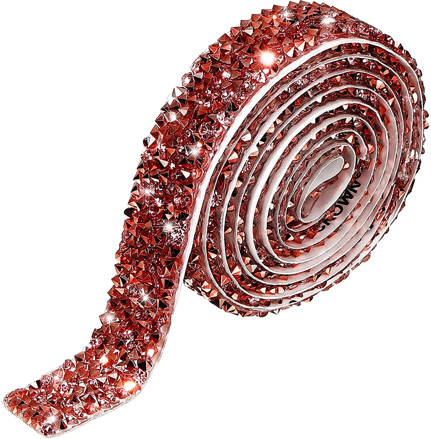Self Ribbons Crystal Rhinestone Ribbon Bling Diamond Ribbon Wrap Roll for Wedding ...