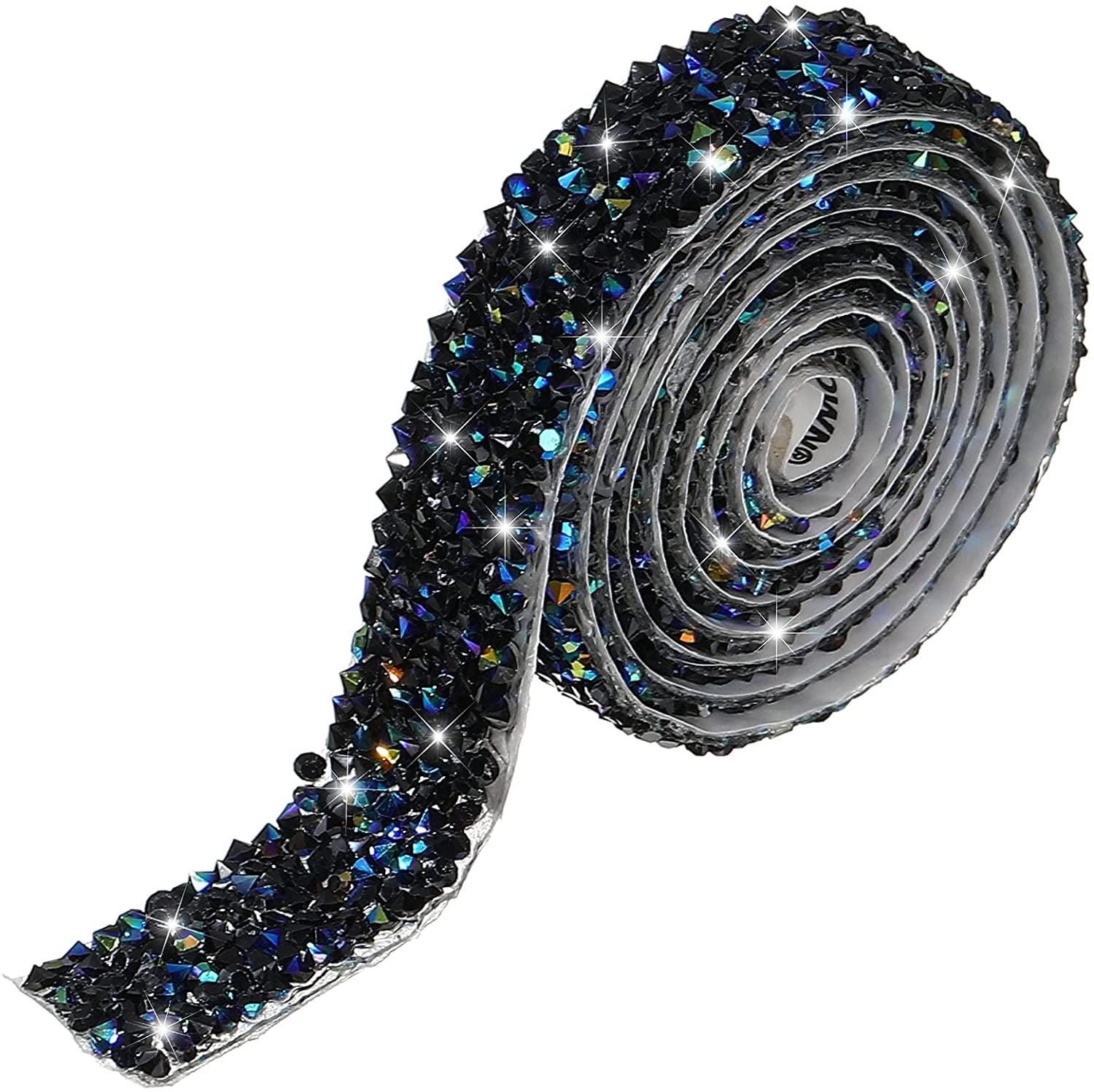 Wide Rhinestone Ribbon Crystal Rhinestone Ribbon Bling Diamond Ribbon Wrap Roll for Wedding ...