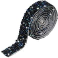 thumbnail image 1 of Crystal Rhinestone Ribbon Bling Diamond Ribbon Wrap Roll for Wedding Crafts DIY Resin Rhinestone Ribbons Self Adhesive Crystal Rhinestones Ribbon Stickers Birthday Cakes Decor, 1 of 5