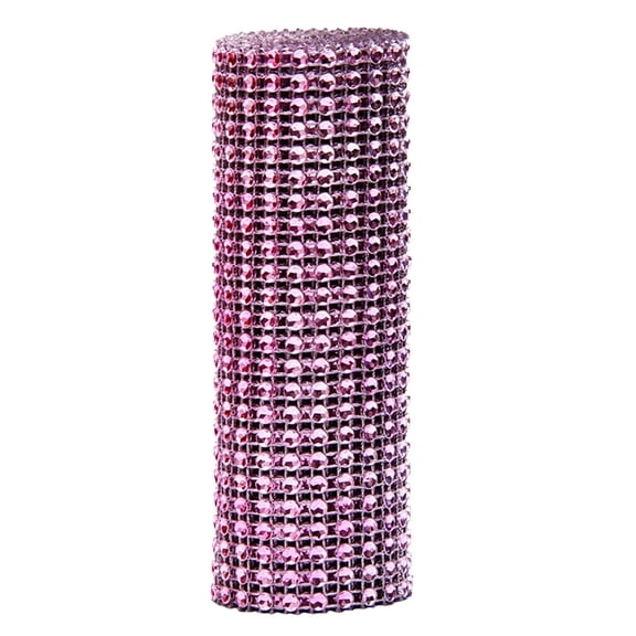 Crystal Rhinestone Ribbon Roll Party Supplies Sparkly Mesh Wrap for Gift Wrapping Decor