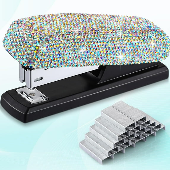 Crystal Rhinestone Stapler for Desk & Office Use Gift Packaging