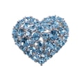 thumbnail image 1 of Crystal Rhinestone Valentine Heart Love Brooch Pin, 1 of 4