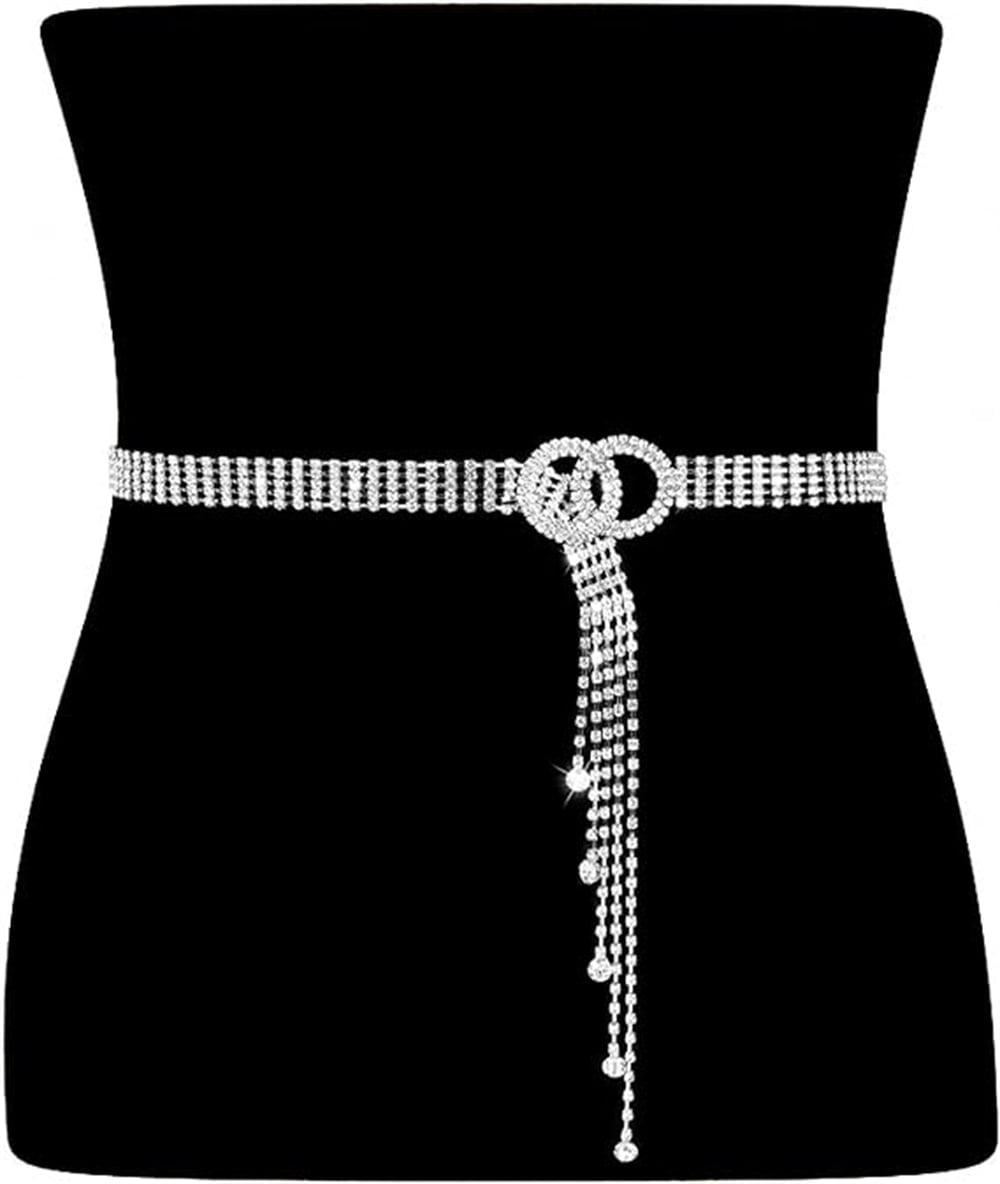 Rhinestone Chain Belts display picture 3