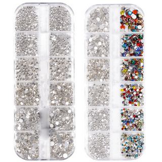 Crystal Glass Hotfix Rhinestones, for Crafts Clothes Costumes Shoes  Jewelry, Round Glass Gems 