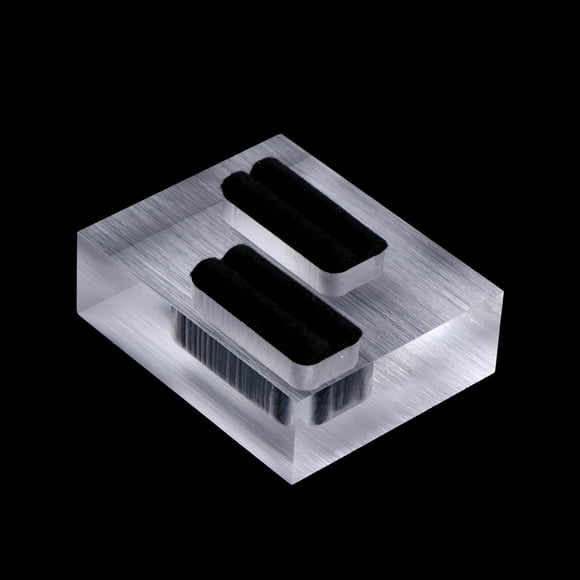 Crystal Ring Boxes Clear Jewelry Storage Box Display Stand Acrylic Display Organizer for Case for Ring Insert Black Velv