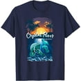 thumbnail image 1 of Crystal River Florida Manatees Vacation Souvenir Manatee Softstyle Unisex T-Shirt Men Women Kids,Navy Color,Size YM, 1 of 5