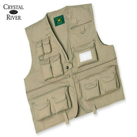 Crystal River Utility Vest, Lightweight, Adult, Unisex, Large, Tan