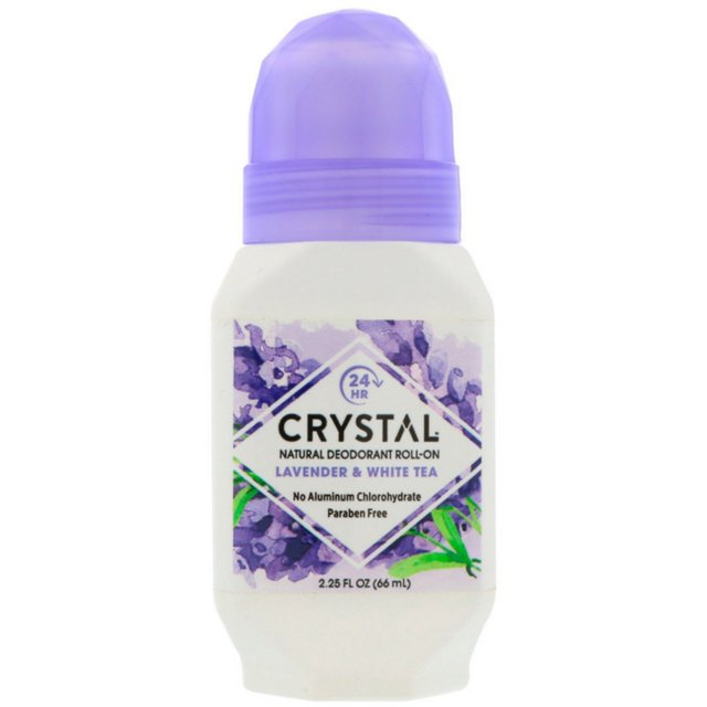 Crystal Roll On Deodorant Lavender and White Tea 2.25 fl oz (Pack of