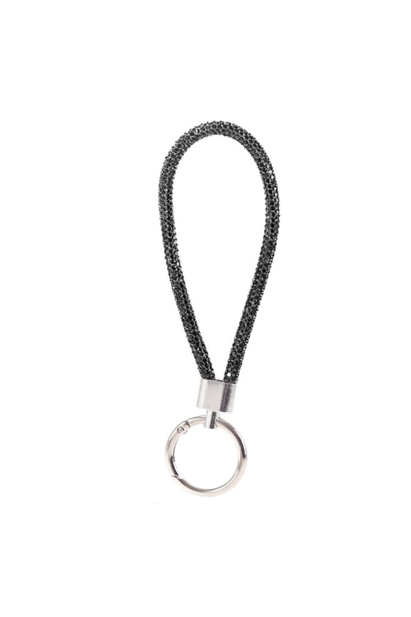 Crystal Rope Keychain Wrist Straps Cord Car Key Wallet Decorations Phone Lanyard