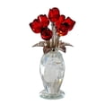 thumbnail image 1 of Crystal Rose Flower Bouquet Figurine, Crystal Roses Flowers with Table Decor, for Mother's Day Birthday Anniversary Romantic Keepsake, Red, 1 of 6