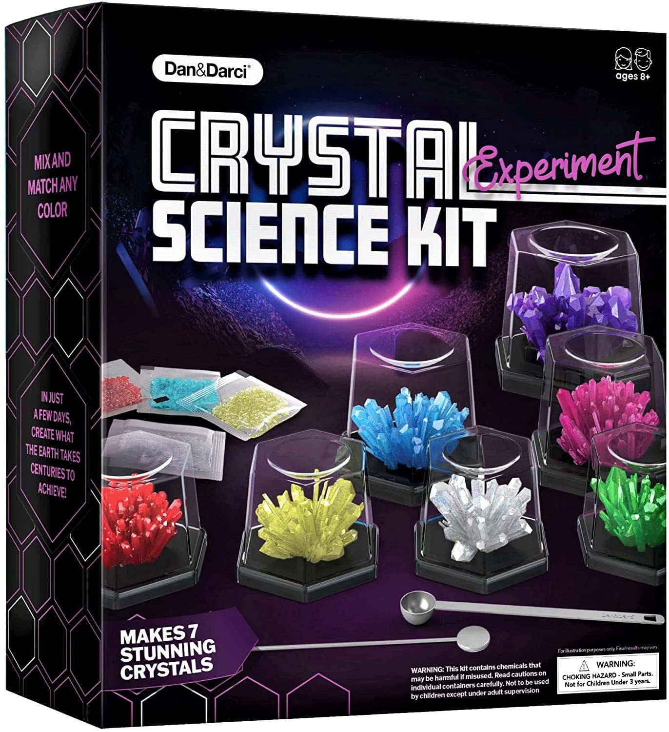 Crystal Science Kit for Kids - Science Experiments Gifts for Boys & Girls Ages 8-14 Year Old - Discovery STEM Toys for Kids & Teen Age Boy/Girl Arts & Crafts - Cool Educational Ideas