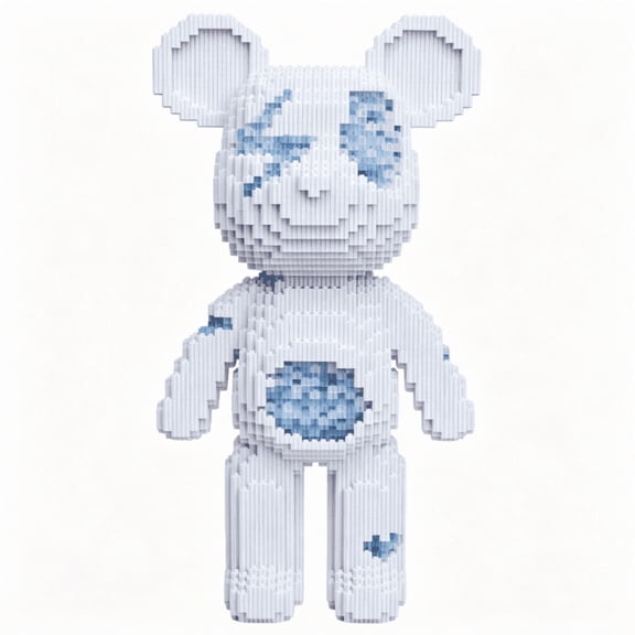 Crystal Shattered Bear Micro Building Blocks SetMicro Building Blocks Set, Teddy Blocks Gift for Adult & Kids5100 Pieces