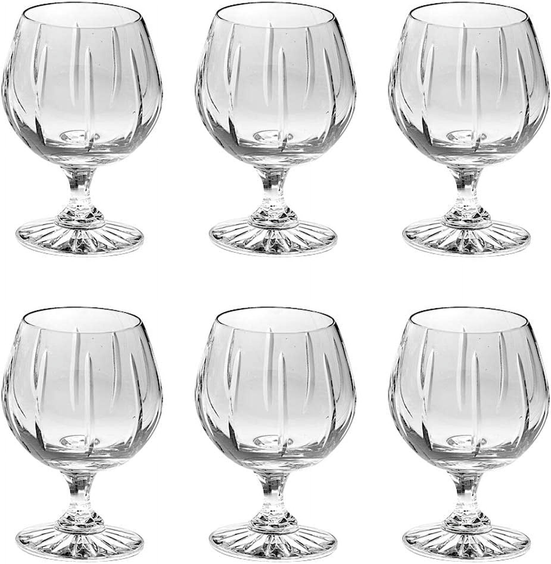 Crystal - Sherry - Brandy - Cognac - Snifter - Glasses - Set of 6 ...