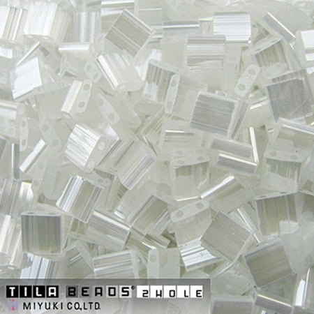 Crystal Silk Satin Miyuki Tila Seed Beads - Full Cut TL2548-TB