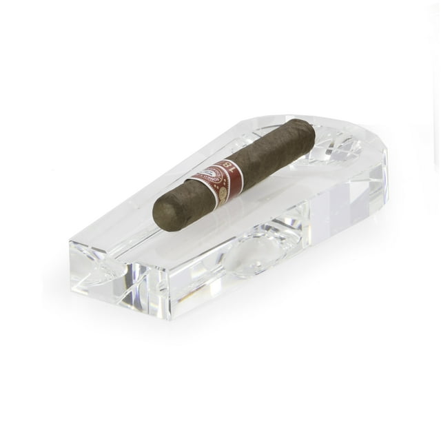Crystal Single Cigar Ashtray.