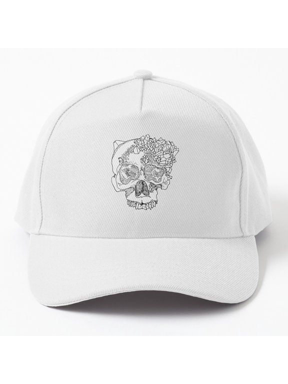 Crystal Skull Baseball Cap, Gothic Hat Style