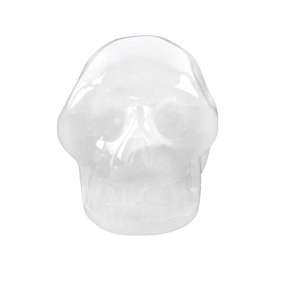 Crystal Skull Reiki Stone Quartz Metaphysical Chakra Healing Rock