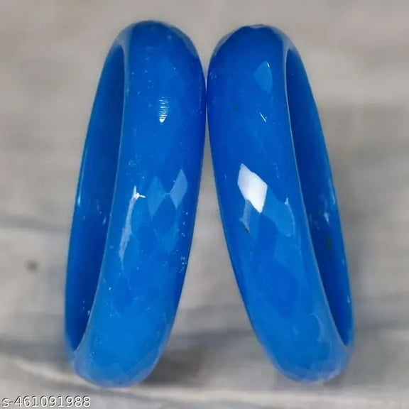 Crystal Sky blue Color 2 PCS Crystal Handmade Bangle bracelet For Girls And women