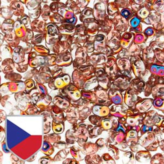 Crystal Sliperit Superduo Beads w/ Czech Shield DU0500030-29500CS-TB